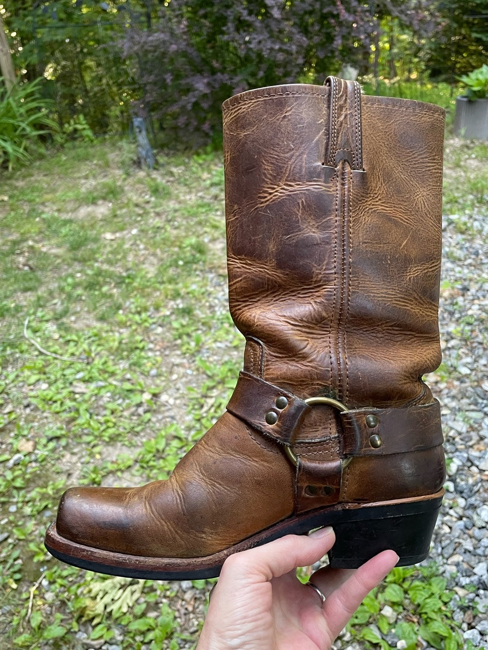 Frye 12R Vintage Harness Boots Size 7.5 - Picture 4 of 15